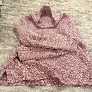 Loft Cozy Pink Knit Turtleneck Sweater
